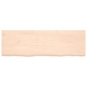 vidaXL Poliță de perete, 160x50x(2-4)cm, lemn masiv de stejar netratat imagine