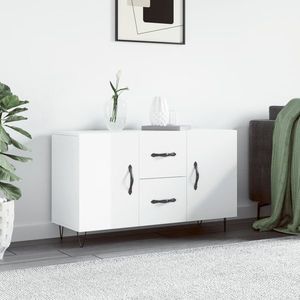 vidaXL Dulap, alb extralucios, 100x36x60 cm, lemn compozit imagine