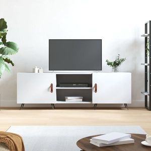 vidaXL Comodă TV, alb, 150x30x50 cm, lemn compozit imagine