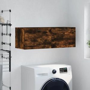 vidaXL Dulap de perete, stejar fumuriu, 100x36, 5x35 cm, lemn prelucrat imagine