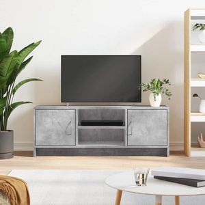 vidaXL Comodă TV, gri beton, 102x30x37, 5 cm, lemn prelucrat imagine