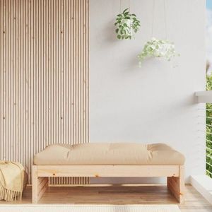 vidaXL Taburet de grădină, 120x80 cm, lemn masiv de pin imagine