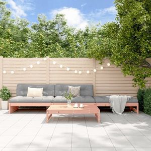 vidaXL Set mobilier de grădină cu perne, 4 piese, lemn masiv douglas imagine