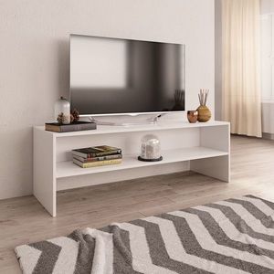 vidaXL Comodă TV, alb, 120 x 40 x 40 cm, lemn prelucrat imagine
