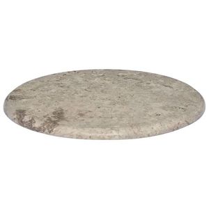 vidaXL Blat de masă, gri, Ø50x2, 5 cm, marmură imagine