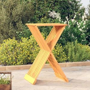 vidaXL Taburet pliabil, 40x32, 5x70 cm, lemn masiv de tec imagine