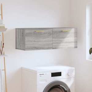 vidaXL Dulap de perete, gri sonoma, 100x36, 5x35 cm, lemn prelucrat imagine