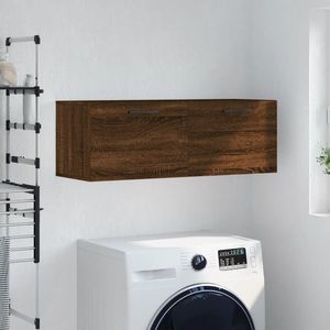 vidaXL Dulap de perete, stejar maro, 100x36, 5x35 cm, lemn prelucrat imagine