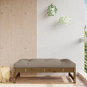 vidaXL Taburet de grădină, 120x80 cm, maro miere, lemn masiv de pin imagine