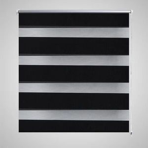 Jaluzea tip zebră, 120 x 230 cm, negru imagine