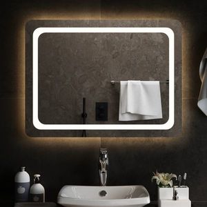 vidaXL Oglindă de baie cu LED, 80x60 cm imagine