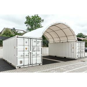Acoperis Container 6x12 m - 72m² - alb - Corturi24 imagine