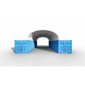 Acoperis Container 10x12 m - 120m² - alb - Corturi24 imagine