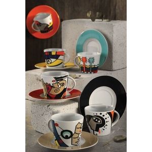 Set de cafea Kutahya Porselen, TL12KT4208739, 12 piese, portelan imagine