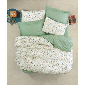 Lenjerie de pat pentru o persoana (DE), Lola - Green, Cotton Box, Bumbac Ranforce imagine