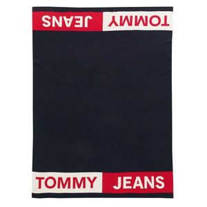 Pled Tommy Jeans TJ Band 130x170cm albastru navy imagine
