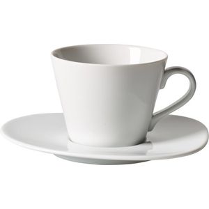 Ceasca si farfuriuta cafea like. By Villeroy & Boch Organic White 0.27 litri imagine
