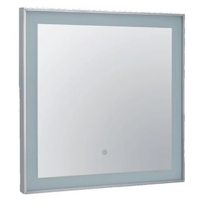 Oglinda Bemeta 60x60x4cm IP44 iluminare LED senzor touch crom imagine