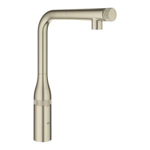 Baterie bucatarie Grohe Essence SmartControl cu dus extractibil pipa L brushed nickel imagine
