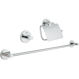 Set 3 accesorii baie Grohe Essentials Guest 3-in-1 crom imagine