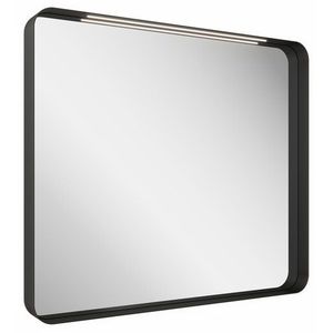 Oglinda cu iluminare LED Ravak Strip 60x70cm rama neagra IP44 imagine
