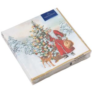 Set servetele hartie Villeroy & Boch Winter Specials C-Napkin Santa with Fir Tree 25x25cm imagine
