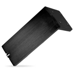 Picior pentru mobilier reglabil, Fonda, Viefe H: 100 mm, finisaj negru periat imagine