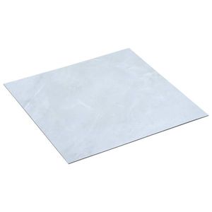 vidaXL Plăci de pardoseală autoadezive, alb marmură, 5, 11 m² PVC imagine