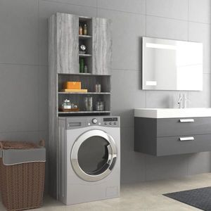 vidaXL Dulap mașină de spălat, gri sonoma, 64x25, 5x190 cm imagine