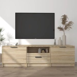 vidaXL Comodă TV, stejar sonoma, 140x35x40 cm, lemn prelucrat imagine