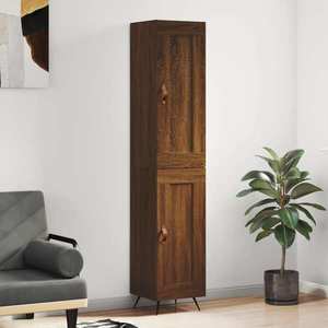 vidaXL Dulap înalt, stejar maro, 34, 5x34x180 cm, lemn prelucrat imagine