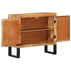 vidaXL Servantă, 80x30x71 cm, lemn masiv de mango brut și metal imagine