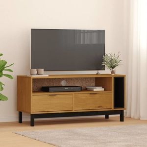vidaXL Dulap TV „FLAM” 110x40x50 cm, lemn masiv de pin imagine