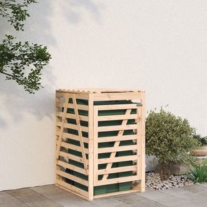 vidaXL Depozitare coș de gunoi, 84x90x128, 5 cm, lemn masiv de pin imagine