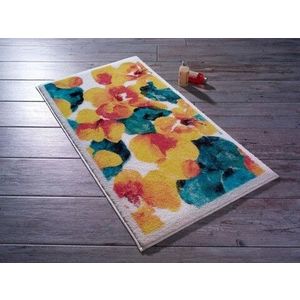 Covoras de baie Flower Dust , Confetti, 57x100 cm, multicolor imagine