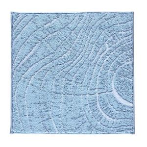 Covoras de baie, Confetti, Lumber, 50x57 cm, Poliamida, Albastru imagine
