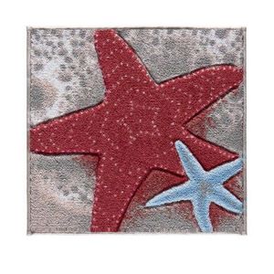 Covoras de baie, Confetti, Sea Star, 50x57 cm, Poliamida, Coral imagine