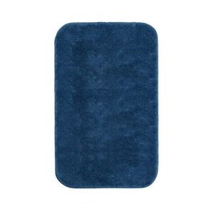 Covoras de baie, Confetti, Atlanta, 67x120 cm, Poliamida, Albastru inchis imagine