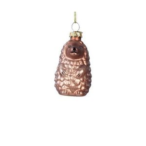 Glob Hedgehog, Decoris, 4.9x4.5x7.8 cm, sticla, auriu imagine