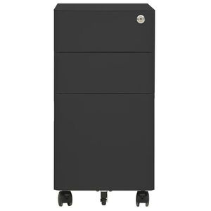 vidaXL Dulap dosare mobil, antracit, 30x45x59 cm, oțel imagine