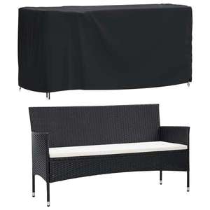vidaXL Husă mobilier de grădină negru 180x70x90 cm impermeabilă 420D imagine