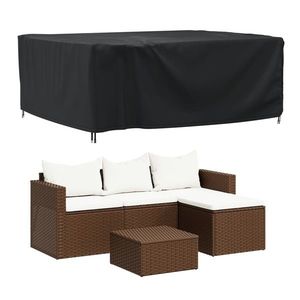 vidaXL Husă mobilier de grădină negru 200x160x70 cm impermeabilă 420D imagine