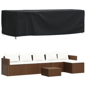 vidaXL Husă mobilier de grădină negru 300x140x90 cm impermeabilă 420D imagine