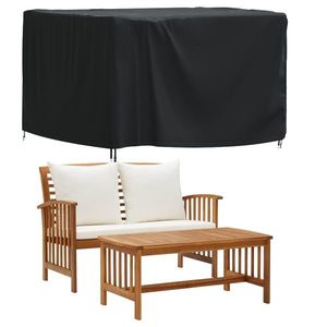 vidaXL Husă mobilier de grădină negru 135x135x90 cm impermeabilă 420D imagine