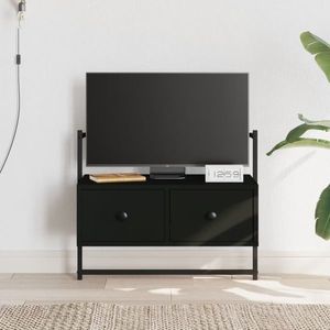 vidaXL Dulap TV montat pe perete, negru, 60, 5x30x51 cm, lemn prelucrat imagine