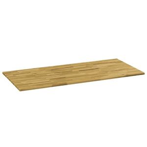 vidaXL Blat masă, lemn masiv de stejar, dreptunghiular, 23mm 140x60cm imagine