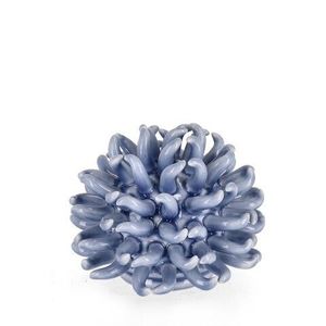 Decoratiune Deep Sea Urchin, Bizzotto, Ø 15 x 13 cm, portelan, albastru deschis imagine