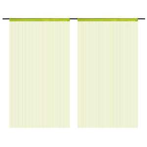 vidaXL Draperii cu franjuri, 2 buc., 100 x 250 cm, verde imagine