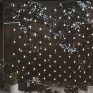 vidaXL Plasă luminoasă de Crăciun, alb cald, 3x2 m, 204 LED, int/ext imagine