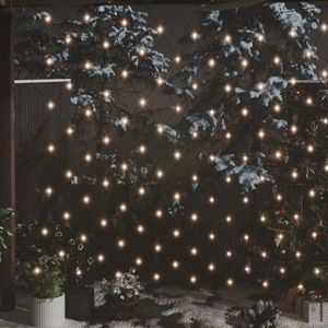 vidaXL Plasă lumini de Crăciun alb cald 3x3m 306 LED interior/exterior imagine